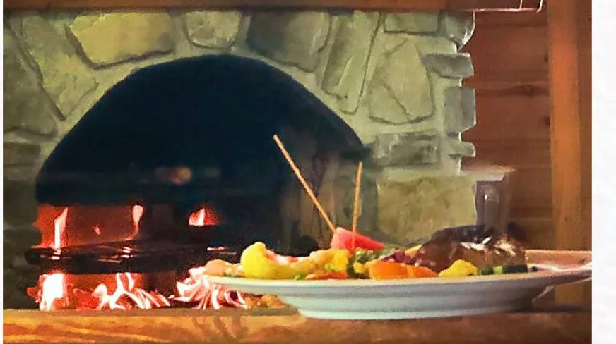 Le feu de bois du carnotzet